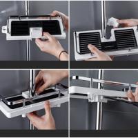 Banyo Duş Organizer Sabunluk Metalik Korumalı